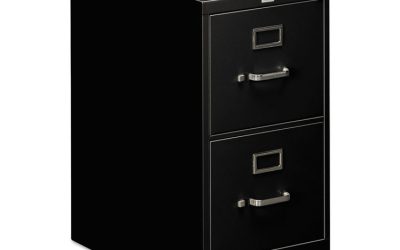 510 Series Vertical File, 2 Letter-Size File Drawers, Black, 15″ X 25″ X 29″