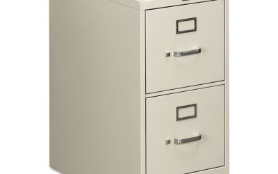 510 Series Vertical File, 2 Letter-Size File Drawers, Light Gray, 15″ X 25″ X 29″