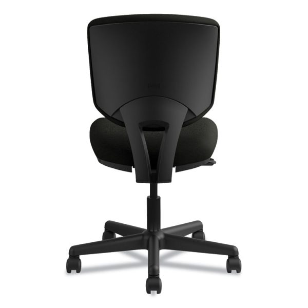 Volt Series Leather Task Chair, Supports Up To 250 Lb, 18" To 22.25" Seat Height, Black - Image 9