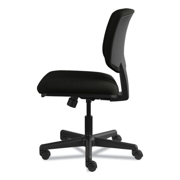 Volt Series Leather Task Chair With Synchro-Tilt, Supports Up To 250 Lb, 18" To 22.25" Seat Height, Black - Image 6