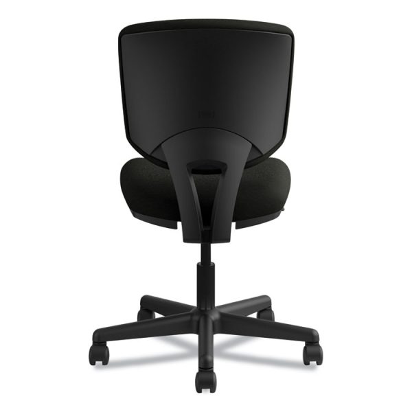 Volt Series Leather Task Chair With Synchro-Tilt, Supports Up To 250 Lb, 18" To 22.25" Seat Height, Black - Image 8