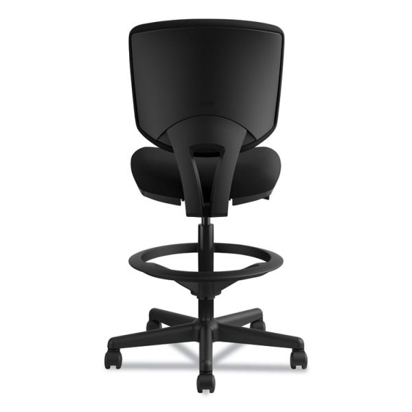 Volt Series Adjustable Task Stool, Supports Up To 275 Lb, 22.88" To 32.38" Seat Height, Black - Image 9
