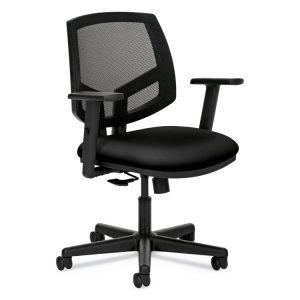 Volt Series Mesh Back Task Chair With Synchro-Tilt, Supports Up To 250 Lb, 17.75" To 21.88" Seat Height, Black