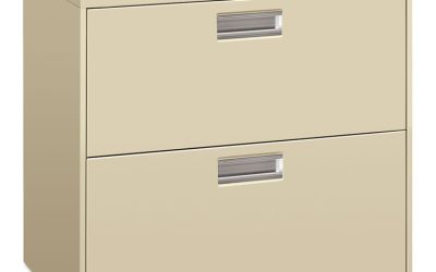 Brigade 600 Series Lateral File, 2 Legal/letter-Size File Drawers, Putty, 30″ X 18″ X 28″