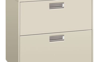 Brigade 600 Series Lateral File, 2 Legal/letter-Size File Drawers, Light Gray, 30″ X 18″ X 28″