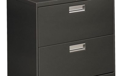 Brigade 600 Series Lateral File, 2 Legal/letter-Size File Drawers, Charcoal, 30″ X 18″ X 28″