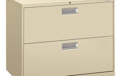 Brigade 600 Series Lateral File, 2 Legal/letter-Size File Drawers, Putty, 36″ X 18″ X 28″
