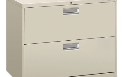 Brigade 600 Series Lateral File, 2 Legal/letter-Size File Drawers, Light Gray, 36″ X 18″ X 28″