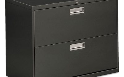 Brigade 600 Series Lateral File, 2 Legal/letter-Size File Drawers, Charcoal, 36″ X 18″ X 28″