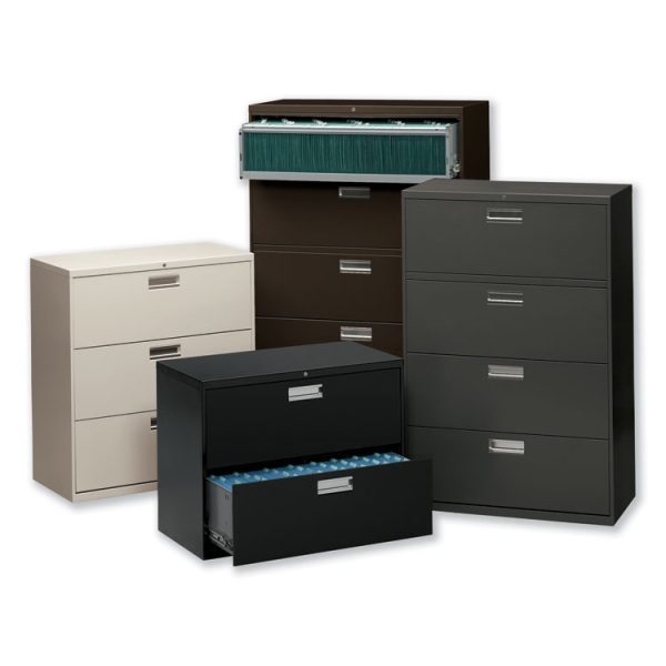 Brigade 600 Series Lateral File, 3 Legal/letter-Size File Drawers, Light Gray, 36" X 18" X 39.13" - Image 2