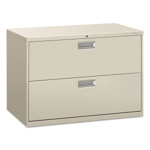 Brigade 600 Series Lateral File, 2 Legal/letter-Size File Drawers, Light Gray, 42" X 18" X 28"