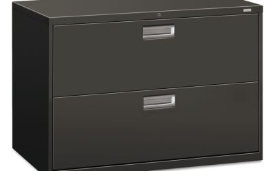 Brigade 600 Series Lateral File, 2 Legal/letter-Size File Drawers, Charcoal, 42″ X 18″ X 28″
