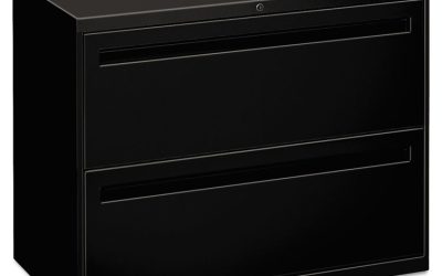 Brigade 700 Series Lateral File, 2 Legal/letter-Size File Drawers, Black, 36″ X 18″ X 28″
