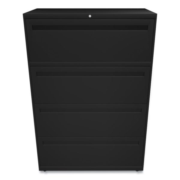 Brigade 700 Series Lateral File, 4 Legal/letter-Size File Drawers, Black, 36" X 18" X 52.5" - Image 2