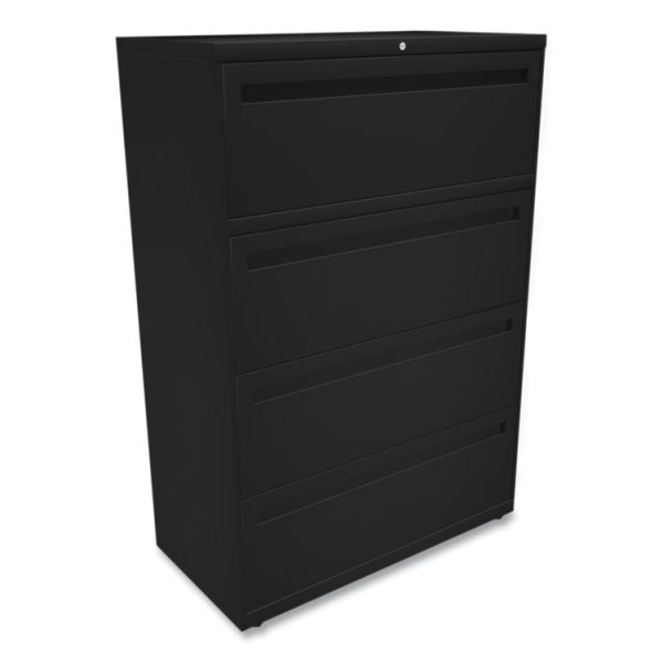 Brigade 700 Series Lateral File, 4 Legal/letter-Size File Drawers, Black, 36" X 18" X 52.5" - Image 3