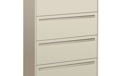Brigade 700 Series Lateral File, 4 Legal/letter-Size File Drawers, Light Gray, 36″ X 18″ X 52.5″