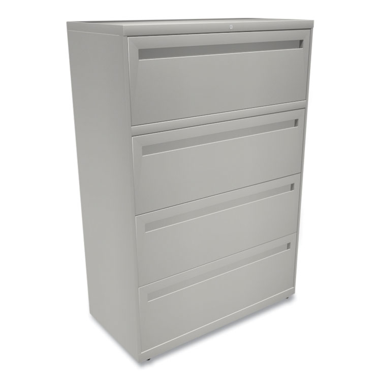 Brigade 700 Series Lateral File, 4 Legal/letter-Size File Drawers, Light Gray, 36" X 18" X 52.5" - Image 3