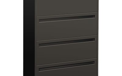 Brigade 700 Series Lateral File, 4 Legal/letter-Size File Drawers, Charcoal, 36″ X 18″ X 52.5″