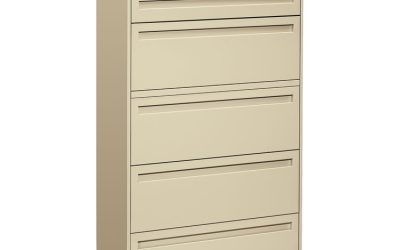 Brigade 700 Series Lateral File, 4 Legal/letter-Size File Drawers, 1 File Shelf, 1 Post Shelf, Putty, 36″ X 18″ X 64.25″