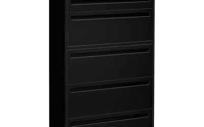 Brigade 700 Series Lateral File, 4 Legal/letter-Size File Drawers, 1 File Shelf, 1 Post Shelf, Black, 36″ X 18″ X 64.25″