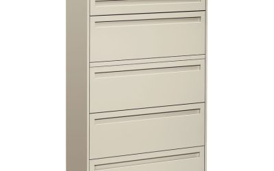 Brigade 700 Series Lateral File, 4 Legal/letter-Size File Drawers, 1 File Shelf, 1 Post Shelf, Light Gray, 36″ X 18″ X 64.25″