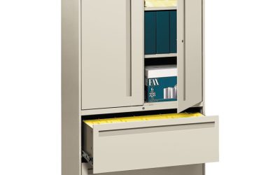 Brigade 700 Series Lateral File, Three-Shelf Enclosed Storage, 2 Legal/letter-Size File Drawers, Gray, 36″ X 18″ X 64.25″