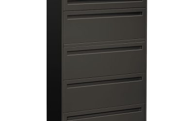 Brigade 700 Series Lateral File, 4 Legal/letter-Size File Drawers, 1 File Shelf, 1 Post Shelf, Charcoal, 36″ X 18″ X 64.25″