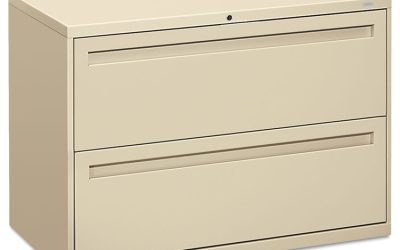 Brigade 700 Series Lateral File, 2 Legal/letter-Size File Drawers, Putty, 42″ X 18″ X 28″