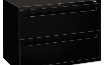 Brigade 700 Series Lateral File, 2 Legal/letter-Size File Drawers, Black, 42″ X 18″ X 28″