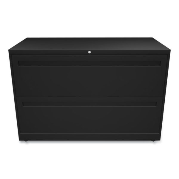 Brigade 700 Series Lateral File, 2 Legal/letter-Size File Drawers, Black, 42" X 18" X 28" - Image 2