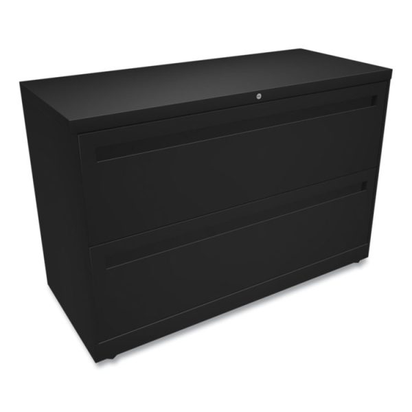 Brigade 700 Series Lateral File, 2 Legal/letter-Size File Drawers, Black, 42" X 18" X 28" - Image 3