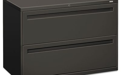 Brigade 700 Series Lateral File, 2 Legal/letter-Size File Drawers, Charcoal, 42″ X 18″ X 28″