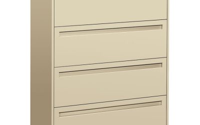 Brigade 700 Series Lateral File, 4 Legal/letter-Size File Drawers, Putty, 42″ X 18″ X 52.5″