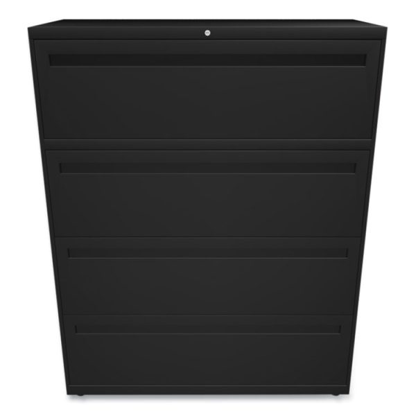 Brigade 700 Series Lateral File, 4 Legal/letter-Size File Drawers, Black, 42" X 18" X 52.5" - Image 2