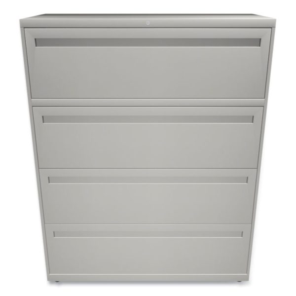Brigade 700 Series Lateral File, 4 Legal/letter-Size File Drawers, Light Gray, 42" X 18" X 52.5" - Image 2