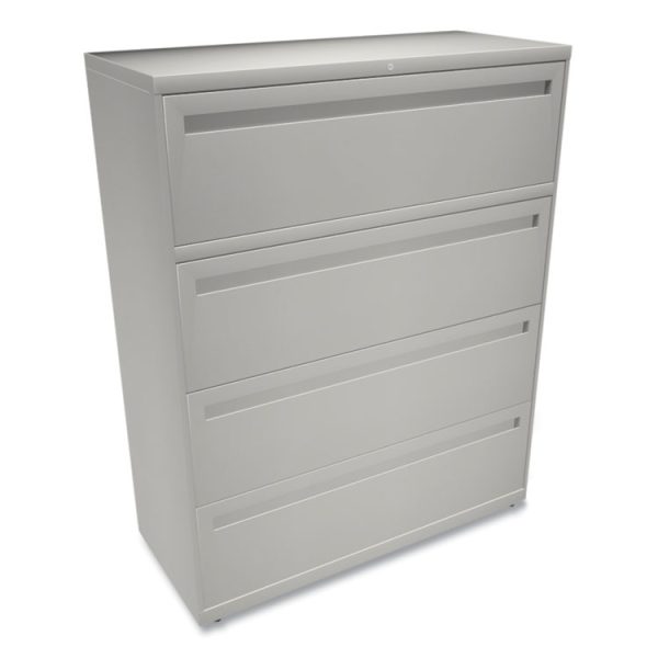 Brigade 700 Series Lateral File, 4 Legal/letter-Size File Drawers, Light Gray, 42" X 18" X 52.5" - Image 3