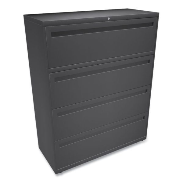 Brigade 700 Series Lateral File, 4 Legal/letter-Size File Drawers, Charcoal, 42" X 18" X 52.5" - Image 3