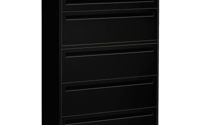 Brigade 700 Series Lateral File, 4 Legal/letter-Size File Drawers, 1 File Shelf, 1 Post Shelf, Black, 42″ X 18″ X 64.25″