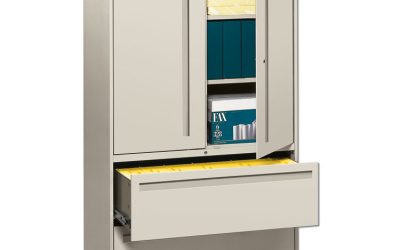 Brigade 700 Series Lateral File, Three-Shelf Enclosed Storage, 2 Legal/letter-Size File Drawers, Gray, 42″ X 18″ X 64.25″