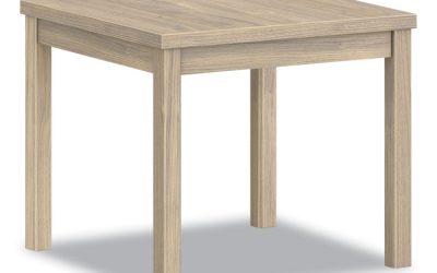 80000 Laminate Occasional End Table, Rectangular, 24w x 20d x 20h, Kingswood Walnut