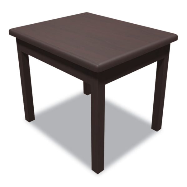 Laminate Occasional Table, Rectangular, 24w X 20d X 20h, Mahogany - Image 4