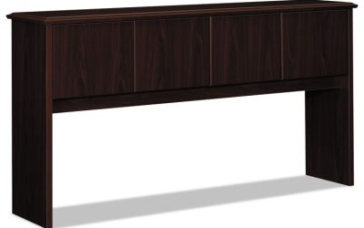94000 Series Stack-On Storage Hutch With 4 Doors, 70w X 16.13d X 37h, Mahogany