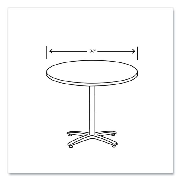 Between Round Table Top, 36" Diameter, Silver Mesh - Image 4