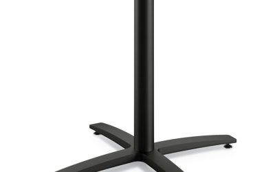 Between Seated-Height X-Base for 30″ to 36″ Table Tops, 26.18w x 29.57h, Black