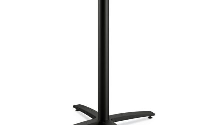 Between Standing-Height X-Base for 42″ Table Tops, 32.68w x 41.12h, Black