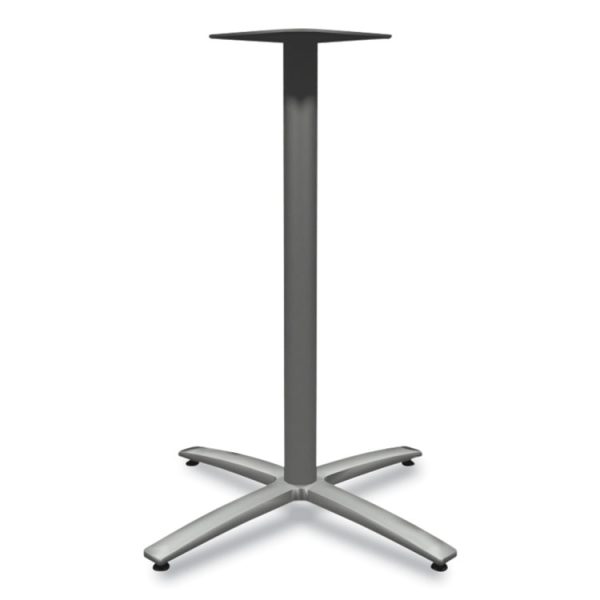 Between Standing-Height X-Base for 42" Table Tops, 32.68w x 41.12h, Silver - Image 2
