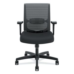 Convergence Mid-Back Task Chair, Swivel-Tilt, Supports Up To 275 Lb, 15.75" To 20.13" Seat Height, Black