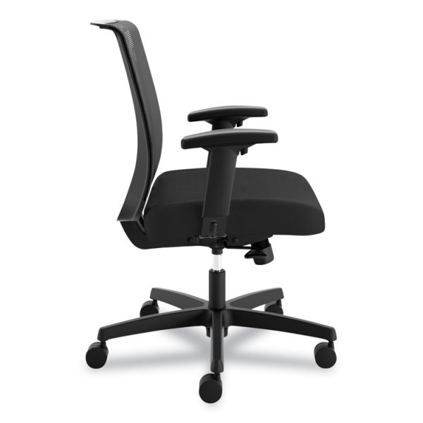 Convergence Mid-Back Task Chair, Synchro-Tilt And Seat Glide, Supports Up To 275 Lb, Black - Image 3