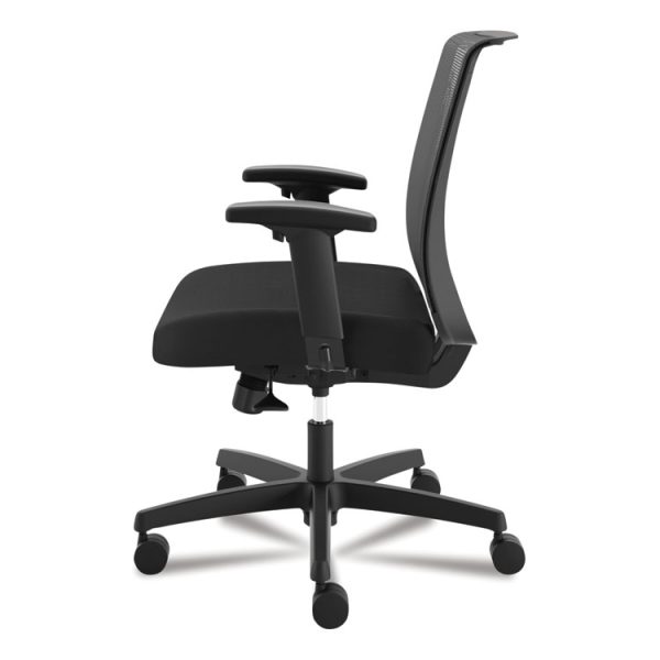 Convergence Mid-Back Task Chair, Synchro-Tilt And Seat Glide, Supports Up To 275 Lb, Black - Image 5