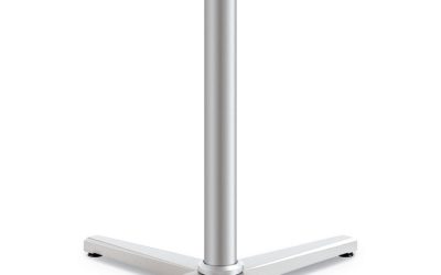 Arrange X-Leg Base for 42″ to 48″ Tops, 32w x 32d x 28h, Silver